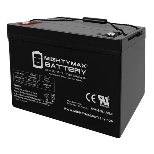 12V 100Ah SLA Battery For Kaddy E-Caddy Golf Cart