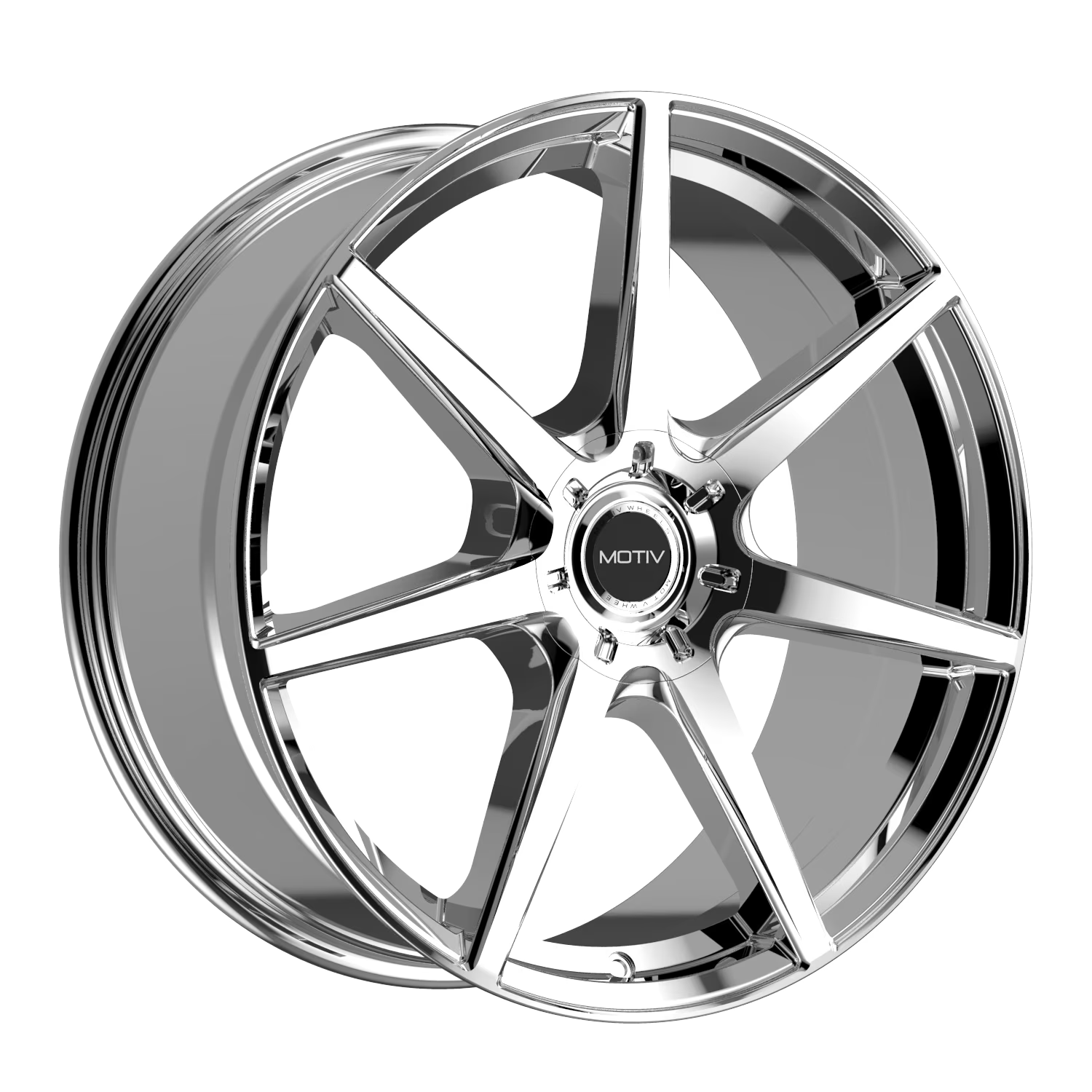 Motiv 432C RIGOR 432C-8755740 18X7.5 5X4.50 / 5X120 (+40) MTV 432C Rigor (HB 74.1) Chrome Plated Cast Aluminum