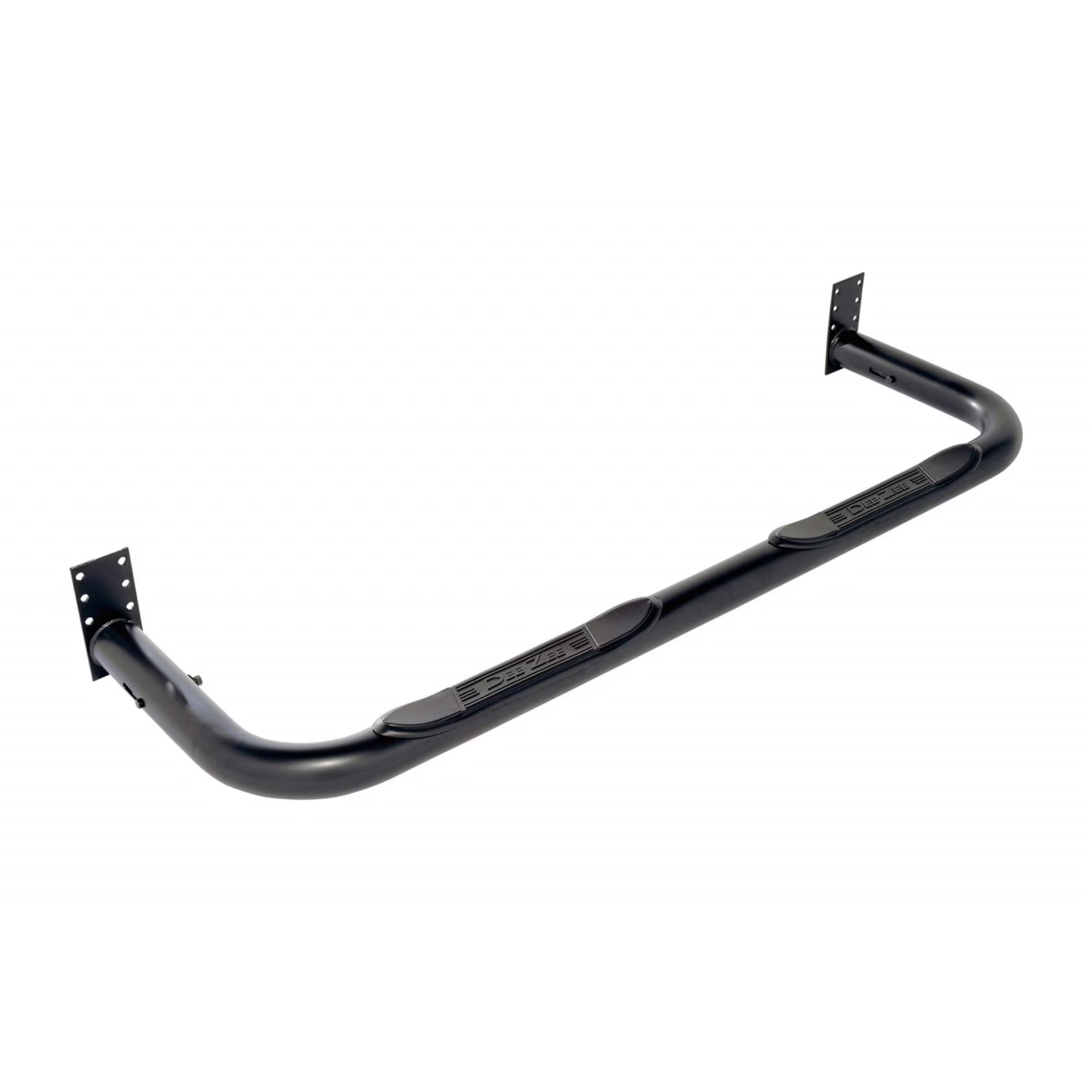 Dee Zee Universal Round Steel Side Steps Black Nerf Bars, 3 