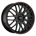 1 X Maxxim 42B Maze 17X7 5X100 / 5X4.50 73.00 Hub +40 Offset Black Wheel Rim