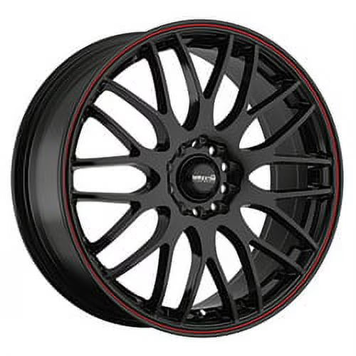 1 X Maxxim 42B Maze 17X7 5X100 / 5X4.50 73.00 Hub +40 Offset Black Wheel Rim