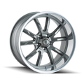 Ridler 650 18X9.5 5X127 0Et 83.82Cb Grey/Polished Lip