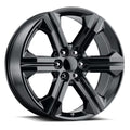 REPLICA BY VOXX Denali 3 Rim 22X9 6x139.7 Offset 24 Gloss Black (Quantity of 1)