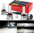 Alla Lighting 9006(HB4) 9005(HB3_ LED Headlights Bulbs Combo High Beam, Low Beam Replacement, 6000K-6500K Xenon White Xtreme Super Bright Conversion Kits
