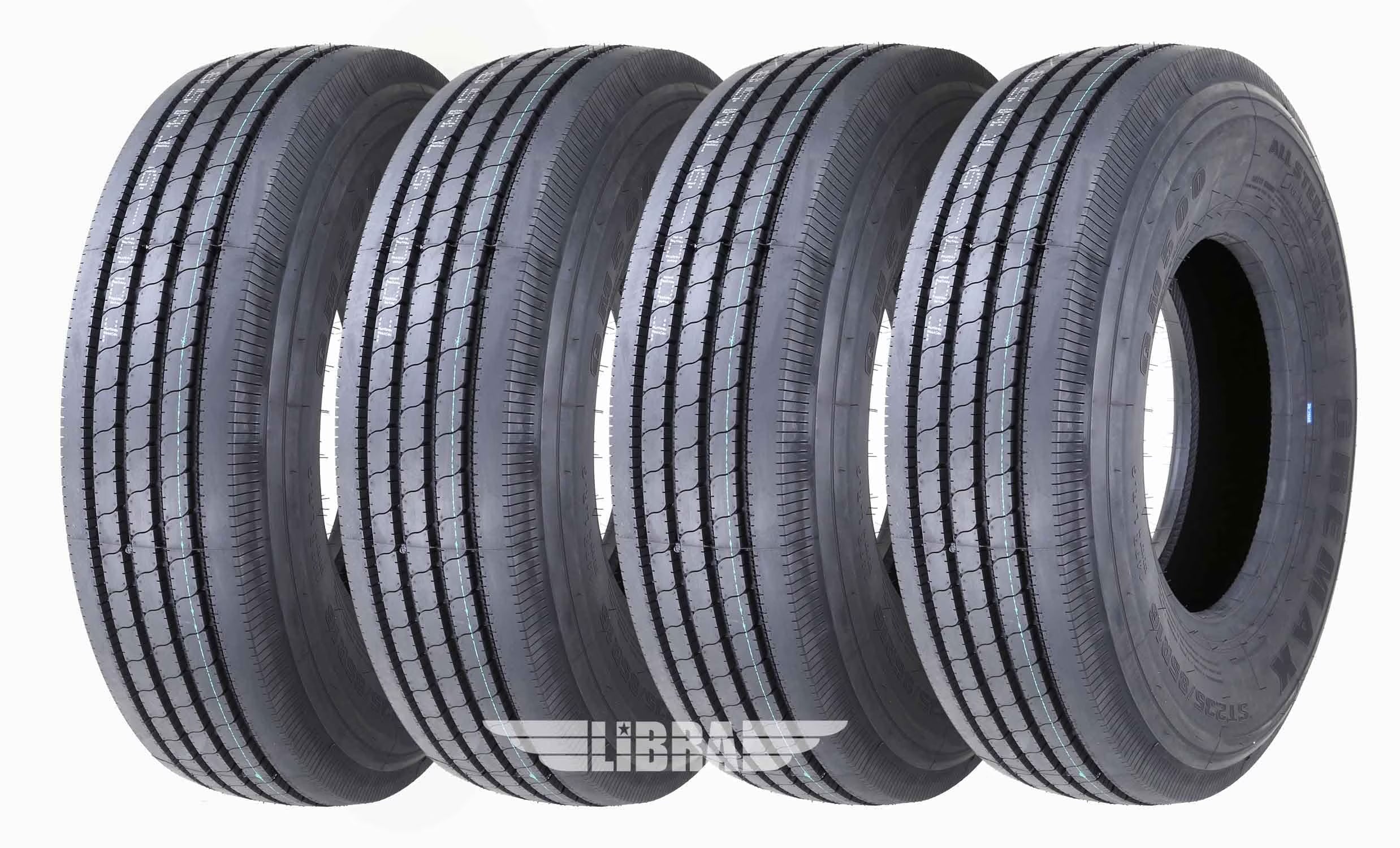 Set 4 Gremax All Steel Heavy Duty Radial Trailer Tires ST 225/75R15 14 PR Load Range G-11076