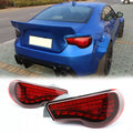 LED Tail Lights Sequential Signal Red For Toyota 86 BRZ FRS 13-21
