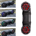 Kemimoto RGB ATV Sound Bar Speaker 8 Inch Bluetooth w/ 20 Light Modes 2X Full Range Speakers 2X Tweeters Sound System Compatible with Polaris Sportman Outlander