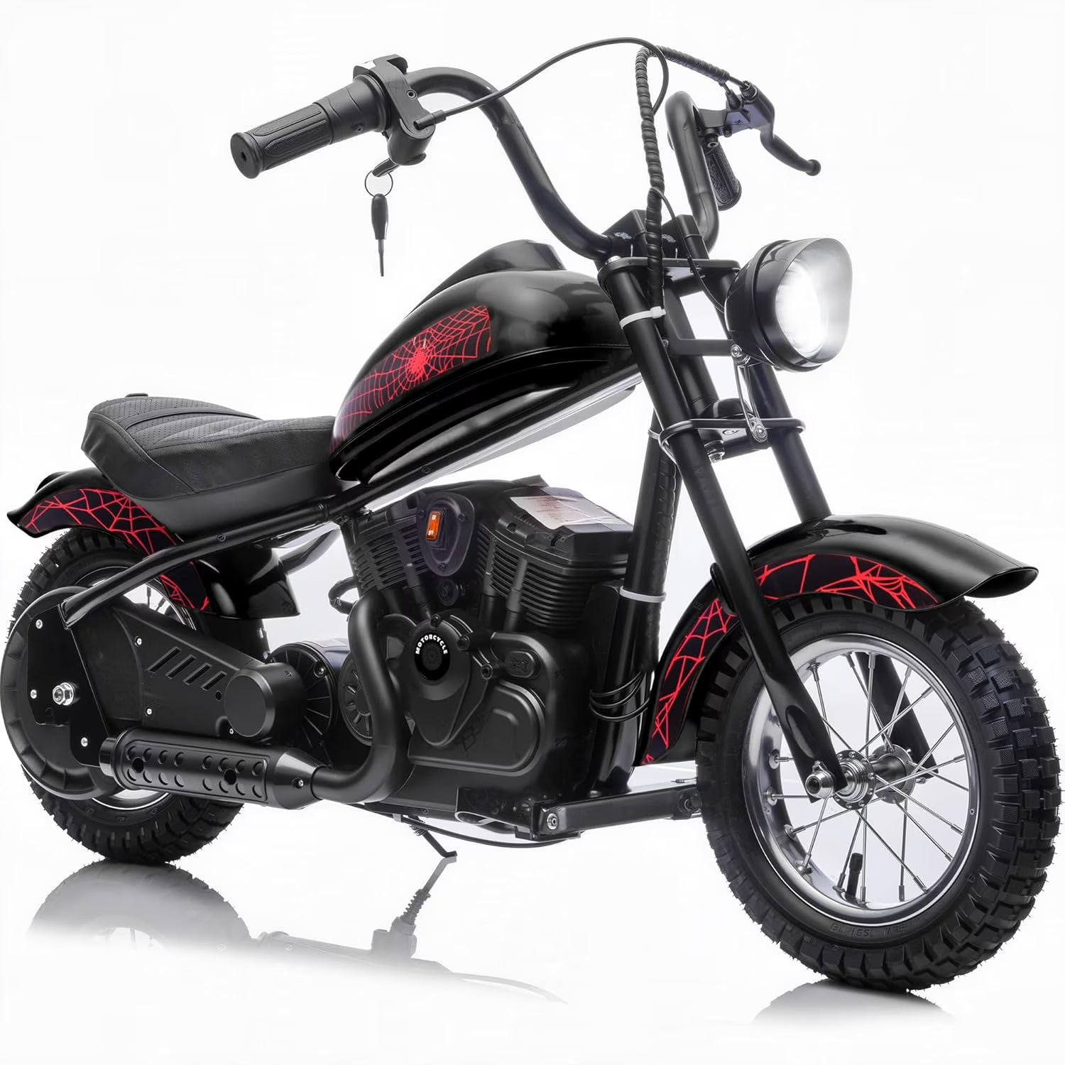 Pipleo 24V Kids Electric Dirt Bike - 15MPH, 150lb Capacity, 250W Motor, Pro Suspension & Twist Throttle, Birthday Gifts for Boys & Girls Ages 8-14