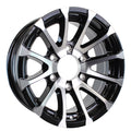 eCustomrim Aluminum Trailer Wheel 16X6 16  Avalanche Black 6 Lug On 5.5  Center Rim