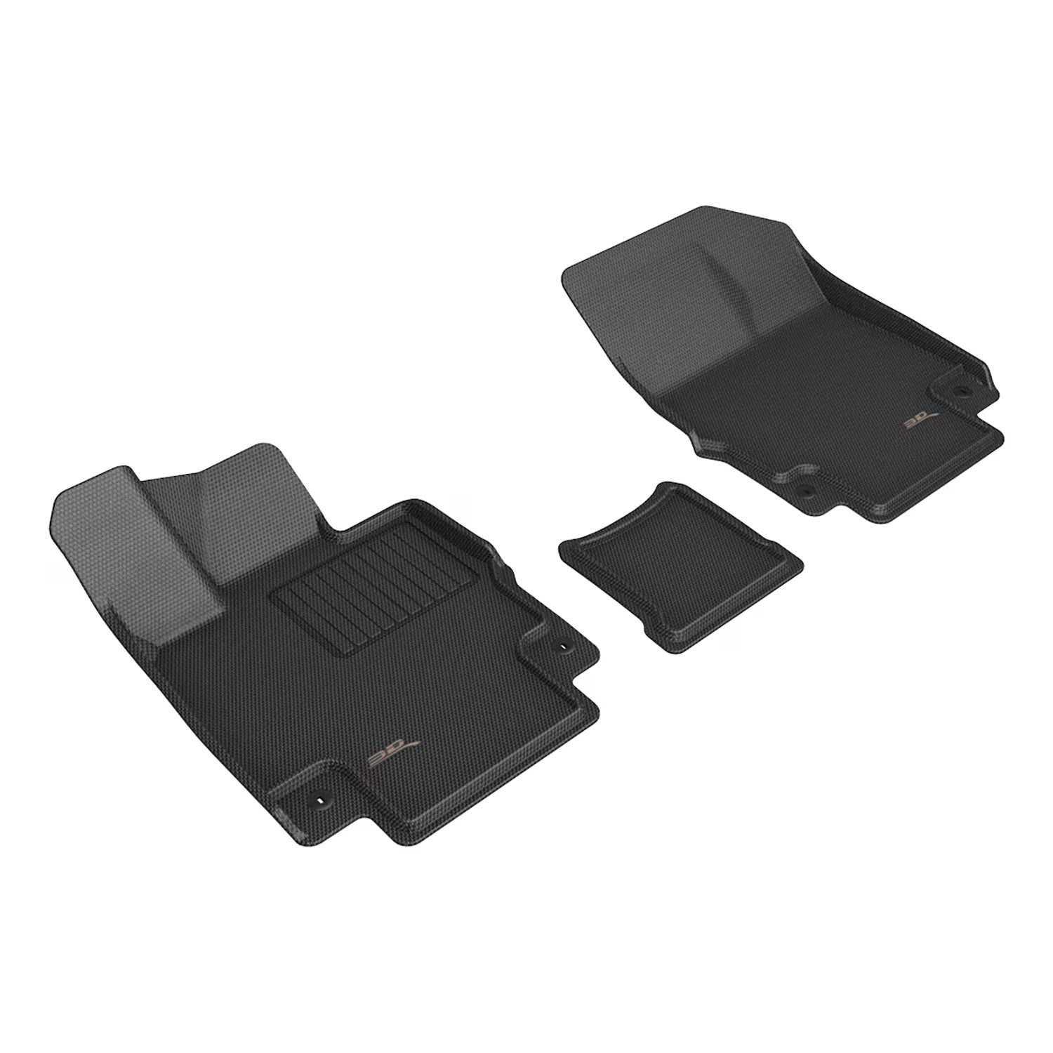 3D MAXpider Custom Fit Kagu Floor Mat (Black) Compatible with Genesis GV60 2023-2024 - Front Row