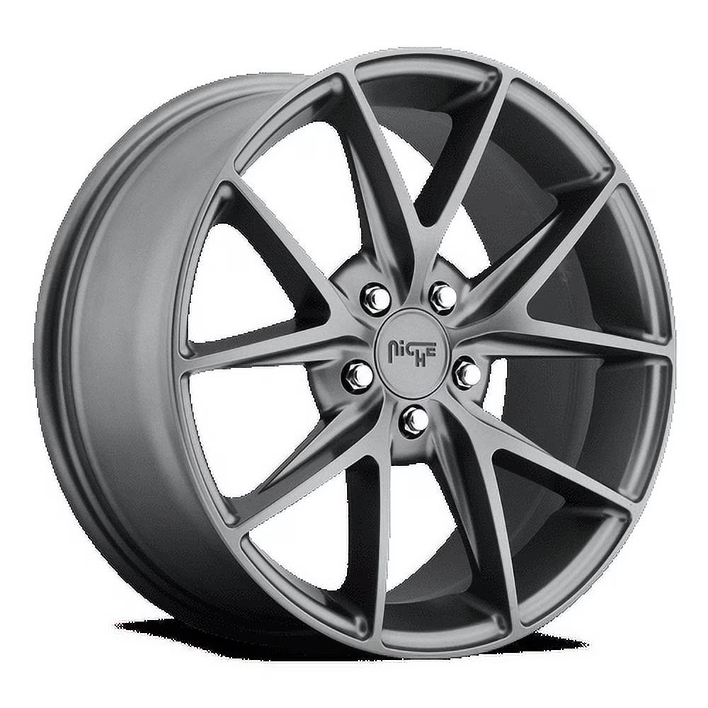Niche 1PC Aluminum Rim M116 MISANO 20X9in Matte Gun Metal Finish, M116209065+35