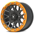 Bullite Wheels BT-05 Rider 15in UTV ATV SXS Beadlock Rims 15x7 Orange, 4x137 Bolt Pattern, 5+2 Offset, Compatible with Can-Am Maverick X3 Commander Renegade Outlander Defender