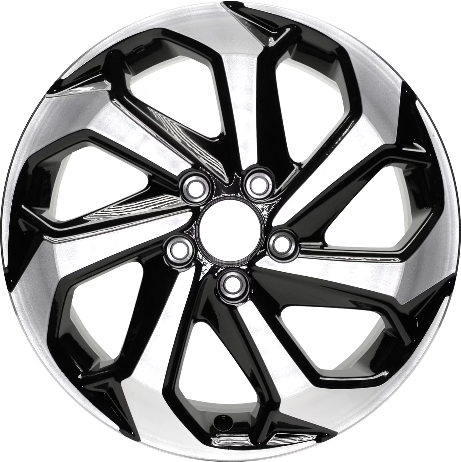 Remanufactured Machined and Painted Black Aluminum Wheel 17 x 7.5 42700T2AL73 fits 2016-2017 Honda Accord