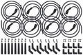 ICT Billet 5ft Universal Spark Plug Wire Set - LS LT Remote Coil Spiral Core Straight 90 135 Boots Compatible with LS1 LM7 LQ4 LS6 LQ9 LM4 LS2 LS3 LY6 LC9 LH8 LMG L99 551083