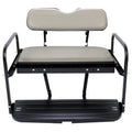 Kojem Rear Seat for Yamaha G14 G16 G19 G22 Golf Cart Flip Folding Rear Seat Back Kit Gray Steel Frame Artificial Leather Seat