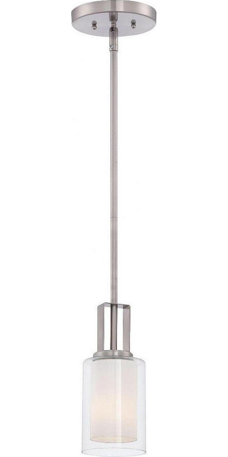 4101-84-Minka Lavery-Parsons Studio - 1 Light Mini Pendant in Transitional Style - 10 inches tall by 4.25 inches wide-Brushed Nickel Finish