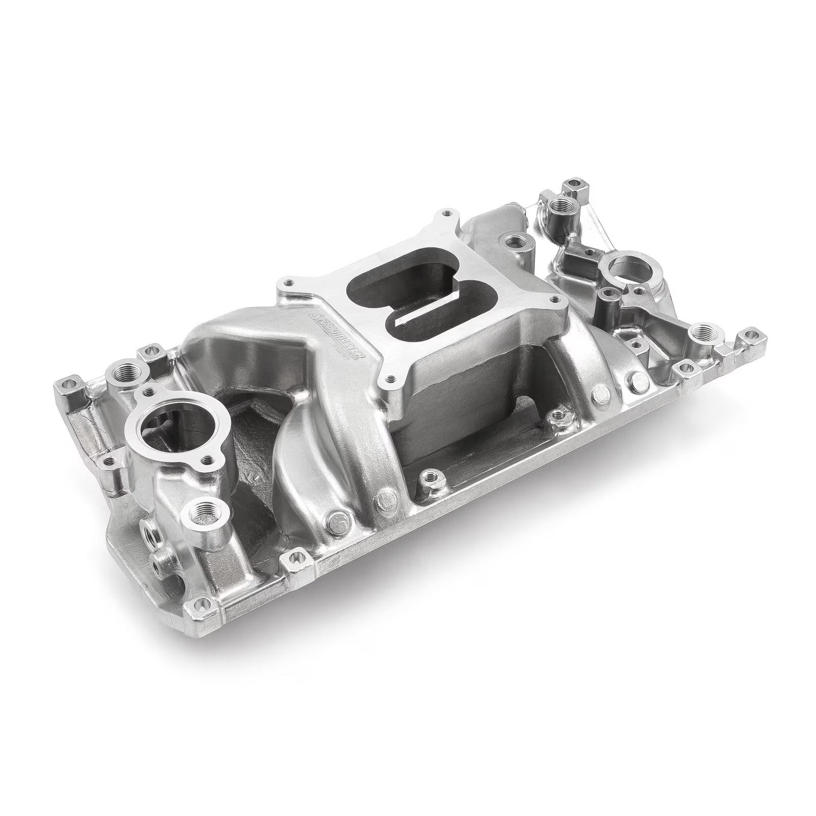 Speedmaster 1-147-011 Compatible with Chevy SBC 350 Vortec MidRise Air Aluminum Intake Manifold [Polished]