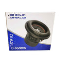 Diablo Water Resistance Car Subwoofers with Paper Cone, Aluminum Black, 12 