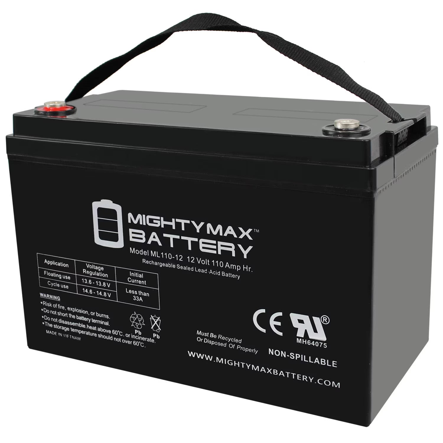 12V 110AH SLA Replacement Battery for Marine D27M 8027-127