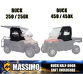 Massimo BUCK 250/250x/450/450x Half Door and Rear Window Soft Enclosure Cover Accessory