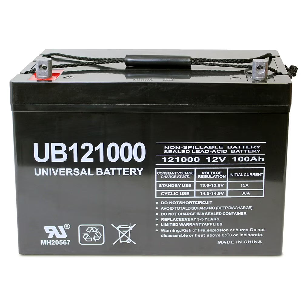 12V 100Ah SLA AGM Battery for Easy Rider SR003BLK Mobility Scooter