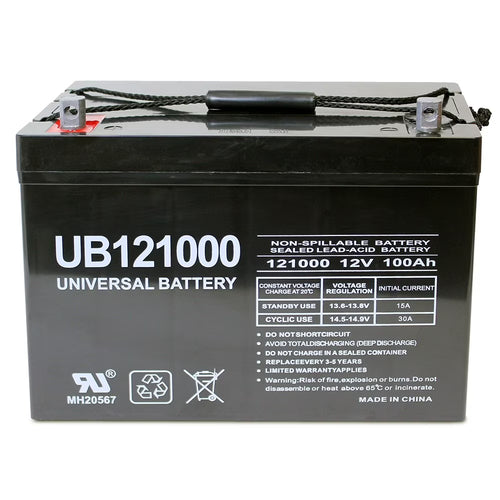 12V 100Ah SLA AGM Battery for Easy Rider SR003BLK Mobility Scooter