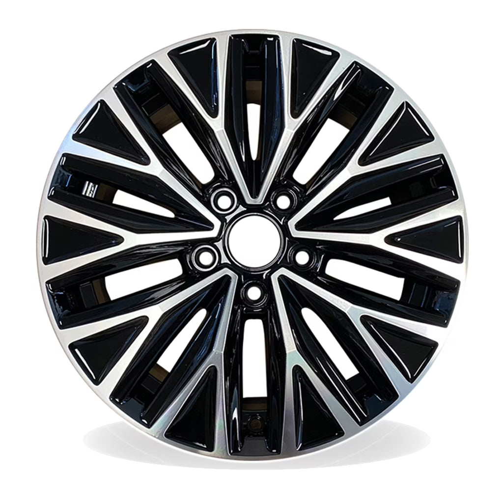 16  16x6.5 Single Machined Black Alloy Wheel For VOLKSWAGEN JETTA 2019-2021 OEM Design Replacement Rim