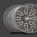 Moto Metal Cast Aluminum Rim MO809 20X10 8X6.5 G-BLK-MACH -18MM, MO809BD20108018N