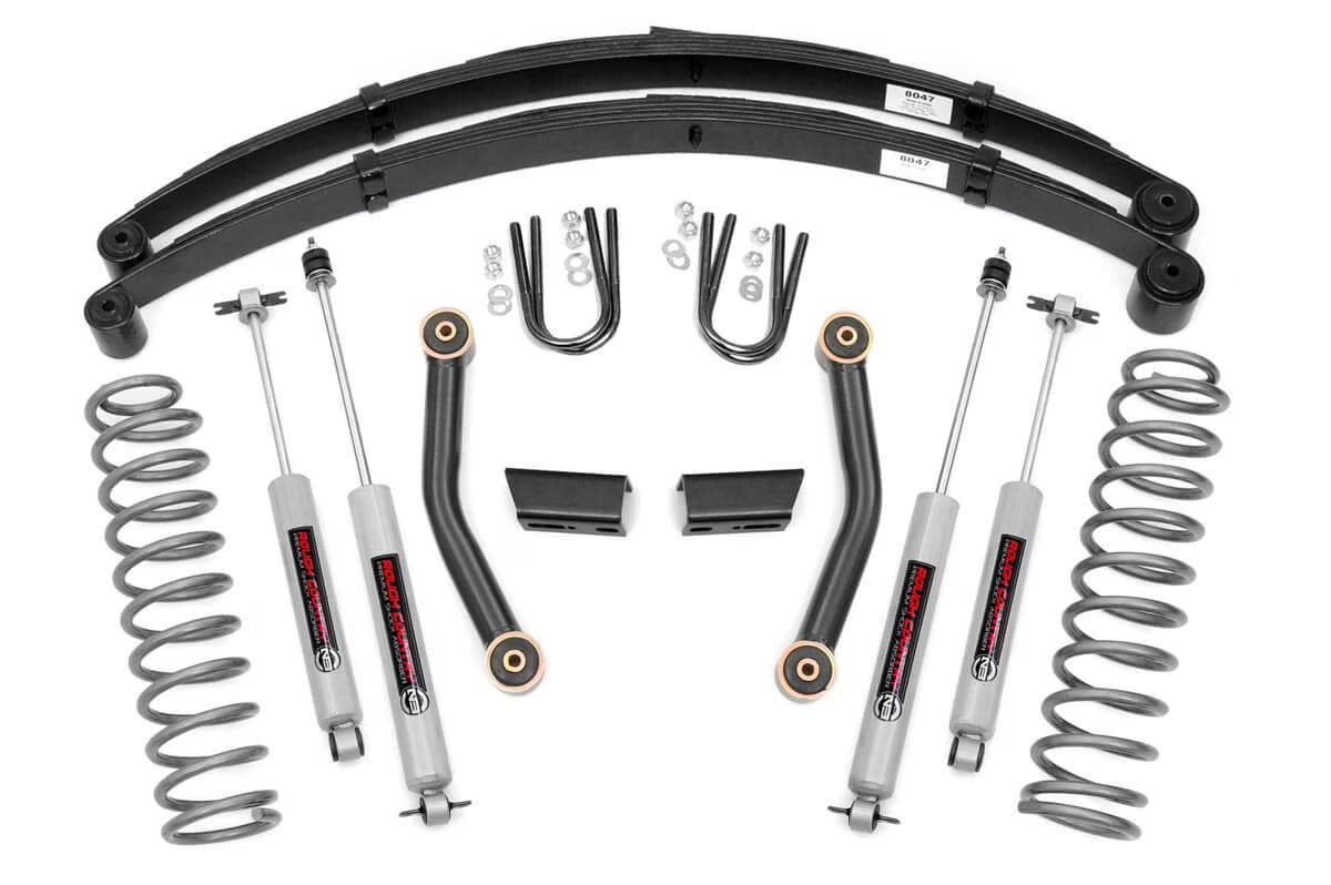 Rough Country 3  Lift Kit (fits) 1984-2001 Jeep Cherokee XJ | N3 Shocks | Series II Spring Suspension | 630XN2