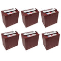 Trojan T-875 8V 170Ah Flooded Lead Acid GC2 Deep Cycle Battery x6