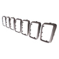 KAI New CAPA Certified Standard Replacement Grille Trim Ring Set, Fits 2017-2021 Jeep Grand Cherokee