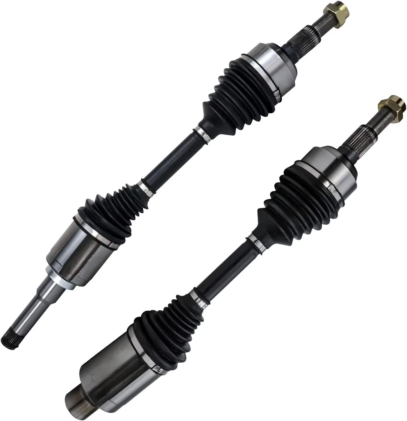 Detroit Axle - 2.4L Front CV Axle Shafts for 2010-2016 Chevrolet Equinox GMC Terrain 2011 2012 2013 2014 2015, 2 CV Axle Shafts Assembly Replacement