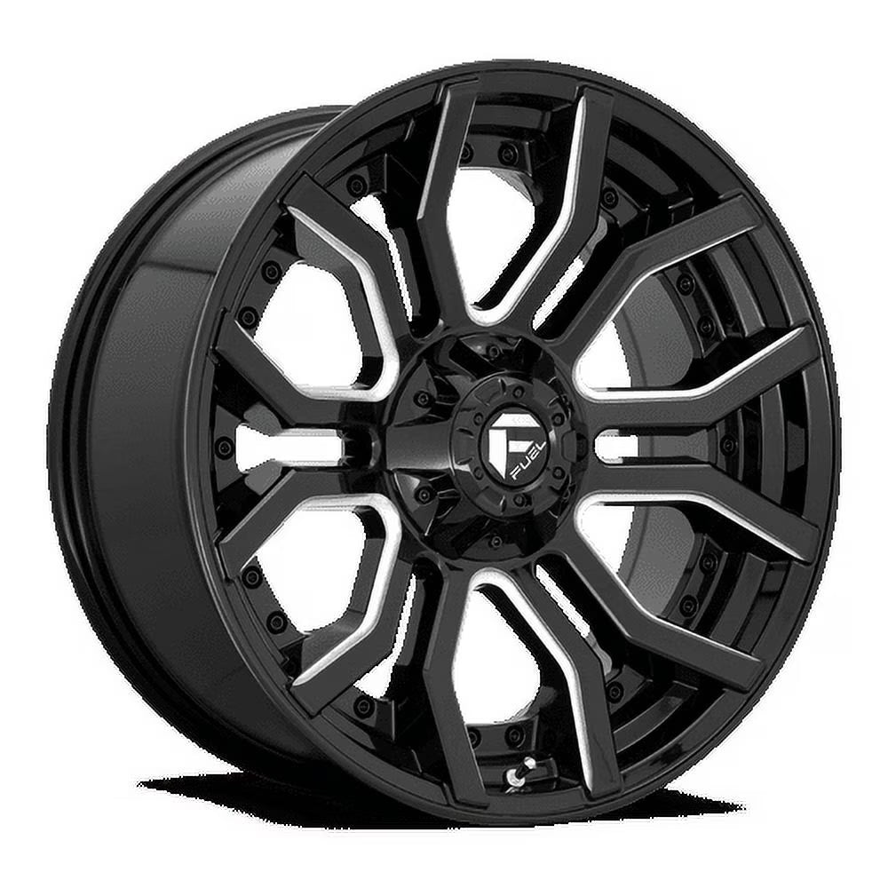 Fuel 1PC Aluminum Rim D711 RAGE 20X9in Gloss Black Milled Finish, D71120909850