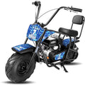 Oryxearth Mini Bike Gas Powered, 99cc Dirt Off Road Trail for Adults, 4-Stroke, 0.32gal, Blue
