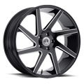 LUXXX ALLOYS 8 26X10 6X139.7 30ET 78.1CB GLOSS BLACK MILLED WHEEL