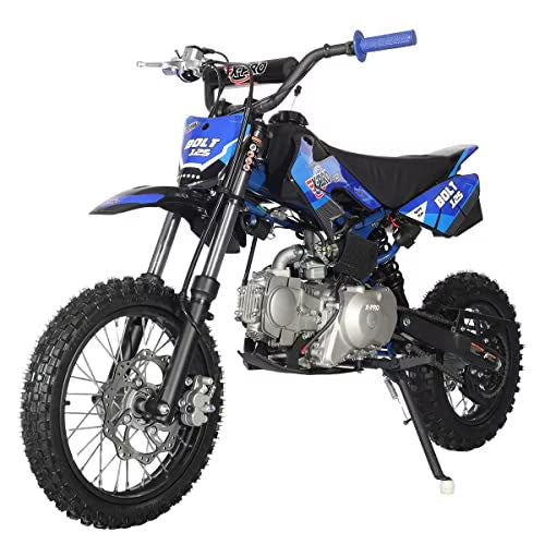 X-Pro Brand New Bolt 125cc Gas Pit Dirt Bike, Automatic Transmission E-Start 14 /12  Tires
