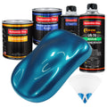 Cobra Blue Metallic Quart URETHANE BASECOAT CLEARCOAT Car Auto Body Paint Kit