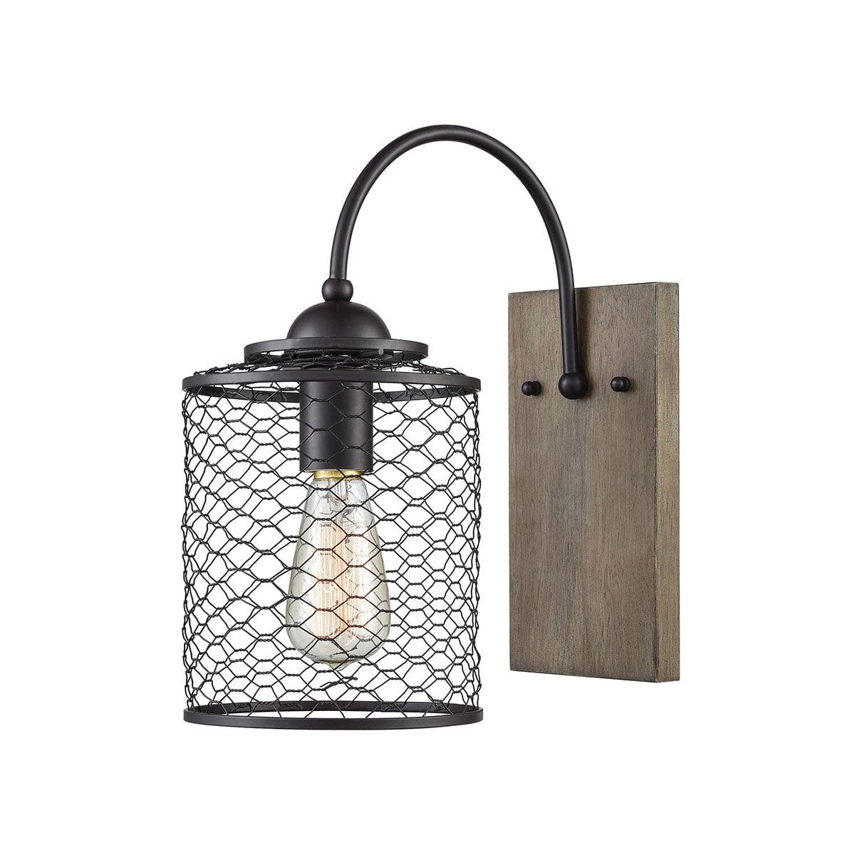 Elk Home 7-Inch Wide Eagle-S Rest Sconce. Modern. Oil Rubbed Bronze