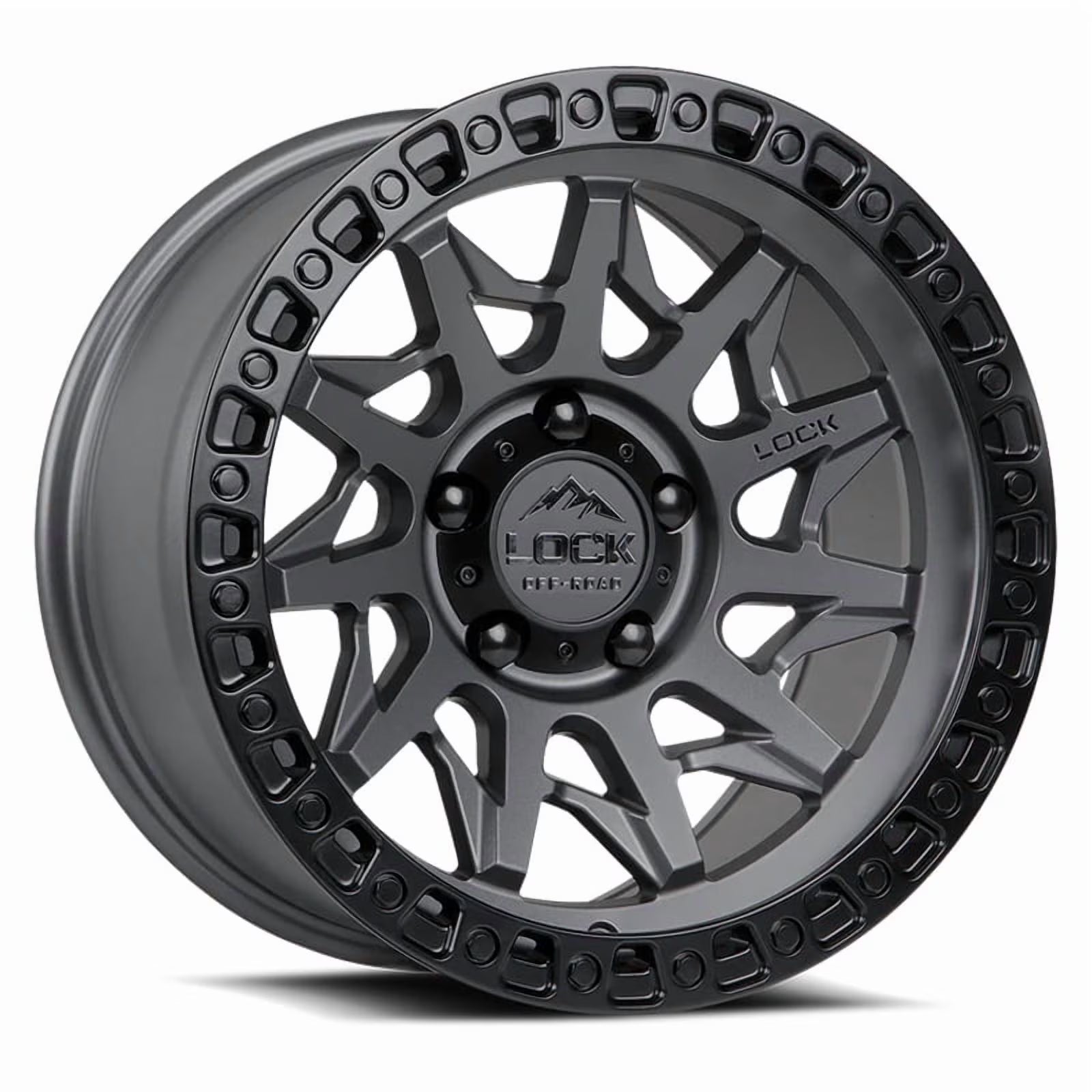 Lock Offroad Lunatic Matte Gray Wheel 6x139.7 20x10 -18et Truck Suv Rim