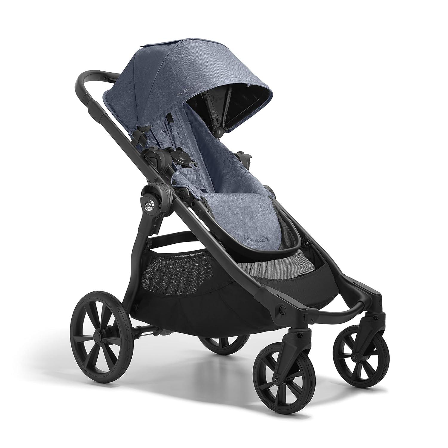 Baby Jogger City Select 2 Single-to-Double Modular Stroller. Peacoat Blue