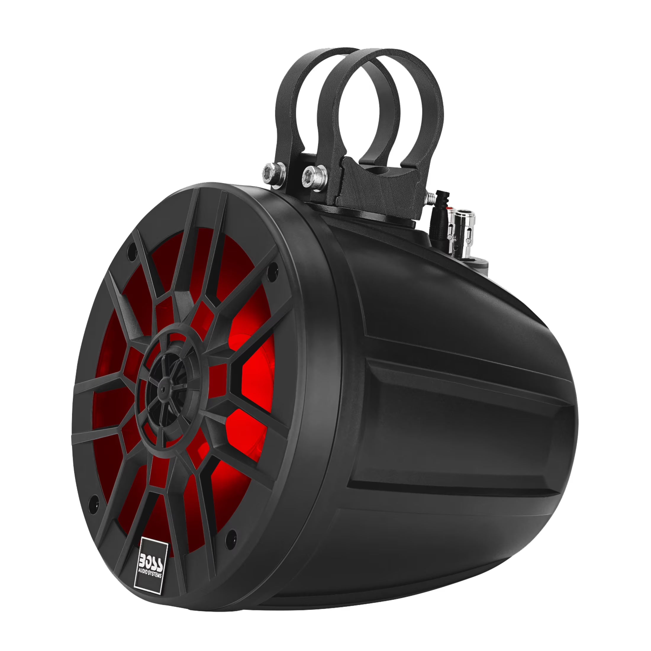 Boss Audio Systems MPWT60RGB 6.5  600W Marine ATV UTV Roll Cage Speaker Pods, RGB Illumination