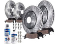 Front and Rear Brake Pad and Rotor Kit - Compatible with 2013 - 2017 Honda Accord 2014 2015 2016