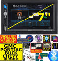 FITS GM-CAR-TRUCK-VAN-SUV AM/FM USB/BLUETOOTH TOUCHSCREEN CAR RADIO STEREO PKG. INCLUDES VEHICLE SPECIFIC INSTALLATION HARDWARE INCLUDING DASH KIT, WIRE HARNESS, AND ANTENNA ADAPTER WHEN REQIR