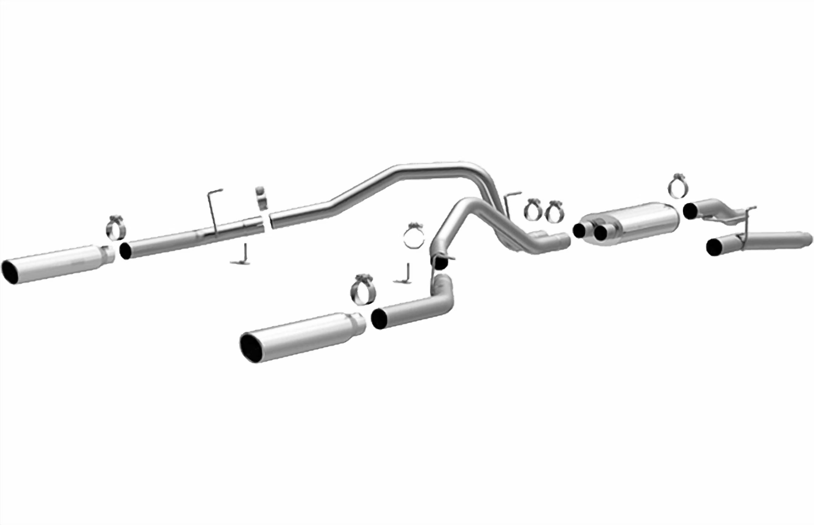 MagnaFlow SYS C/B 09 F-150 EC-CC/SB dual splt Fits select: 2004-2010 FORD F150, 2006-2008 LINCOLN MARK LT