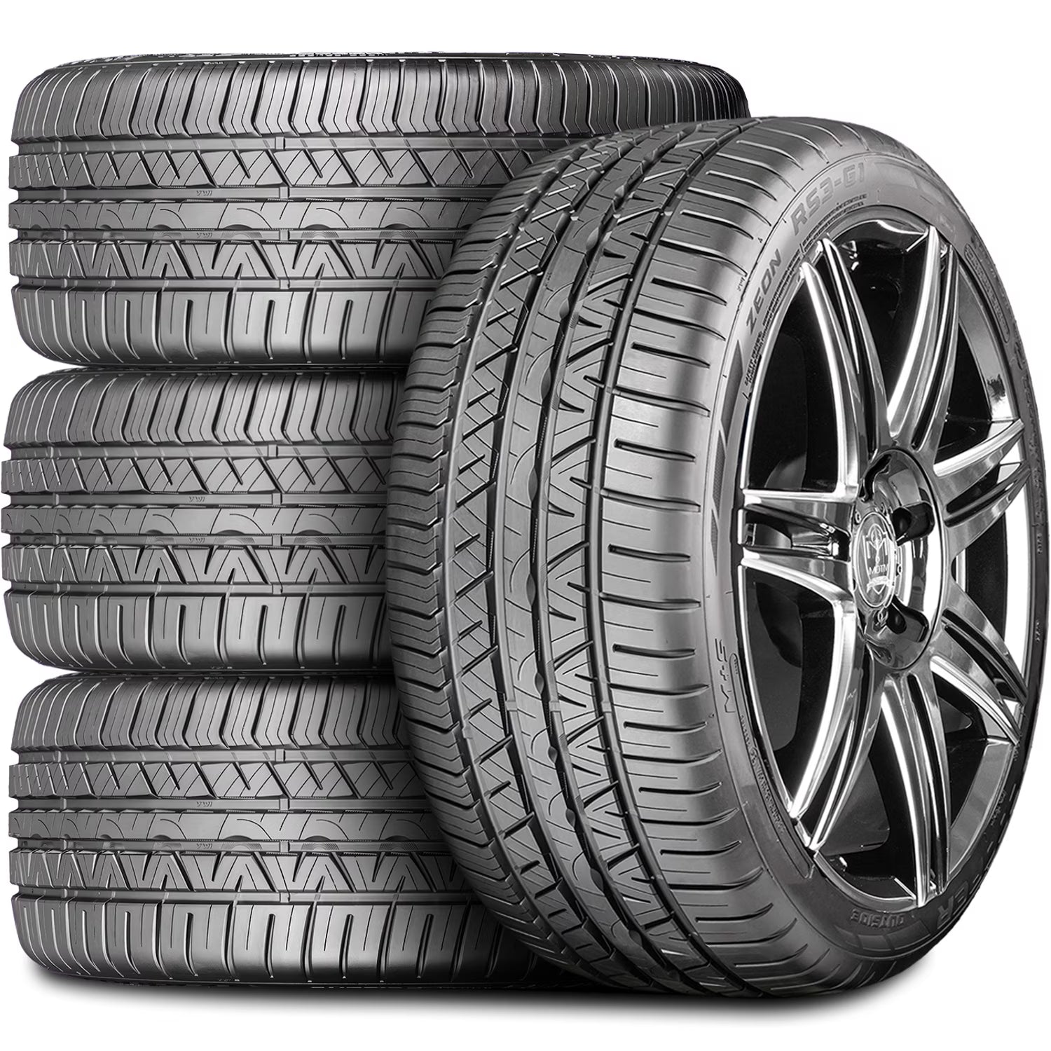 Set of 4 (FOUR) Cooper Zeon RS3-G1 205/55R16 91W A/S High Performance Tires Fits: 2012-13 Honda Civic EX-L, 2014-15 Honda Civic EX