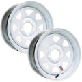 eCustomrim 2-Pack Trailer Rim Wheel 14X5.5 5 Lug On 4.5  Center White Spoke