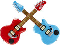 My Real Jam? Twice the Fun Guitar?. Two Toy Electric Guitars with Cases and Straps. 4 Play Modes. and Bluetooth? Connectivity - For Kids Ages 3+