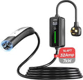 Unitek Portable Tesla Wall Charger -Level 1 & 2 EV Charger for All Tesla, 32Amp 7KW 240V Mobile Charger Connector for Tesla, EV Charging Station for Tesla, Tesla Home Charger for ModelY/3/S/X