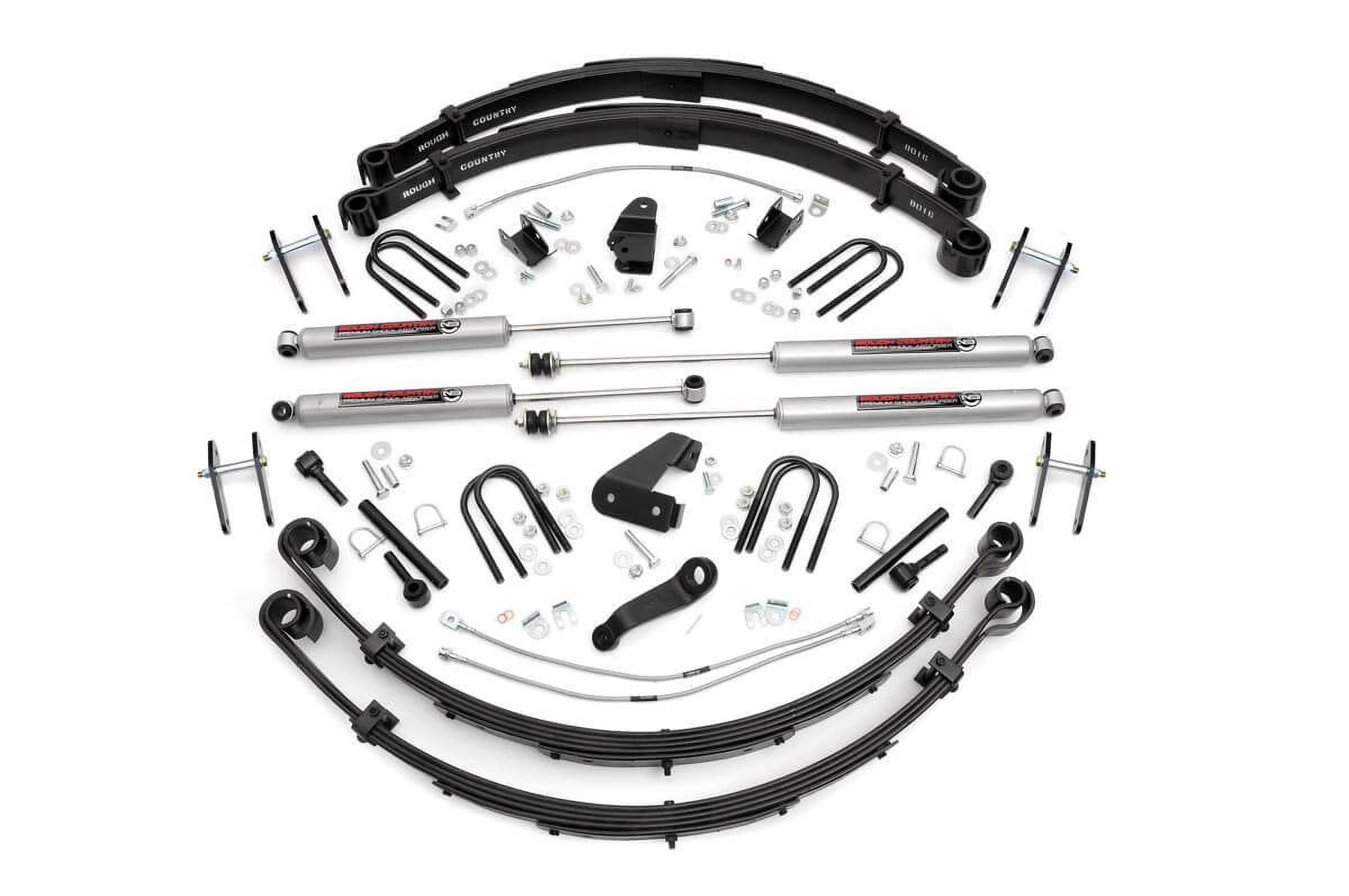 Rough Country 6  Lift Kit (fits) 1987-1995 Jeep Wrangler YJ | Manual Steering | N3 Shocks | Suspension System | 622M.20