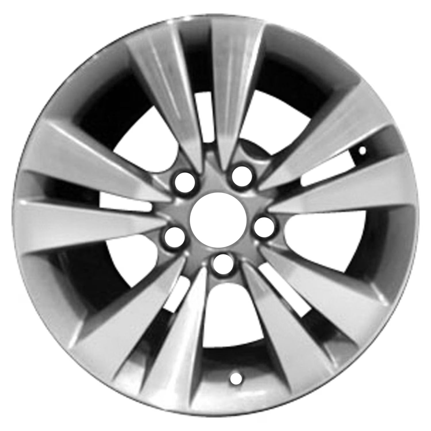 Remanufactured Machined and Painted Medium Silver Metallic Aluminum Wheel 17 x 7.5 fits 2008-2013 Honda Accord
